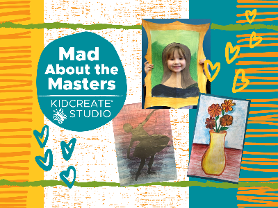 Kidcreate Studio - Mansfield. Mad About the Masters Homeschool Weekly Class (5-12 Years)