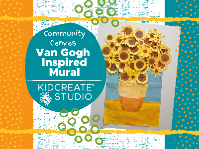 Kidcreate Studio - Eden Prairie. Community Canvas-Van Gogh Inspired Mural (All Ages)