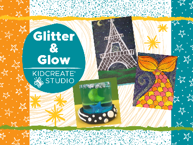 Kidcreate Studio - San Antonio. Glitter & Glow Weekly Class (5-12 Years)