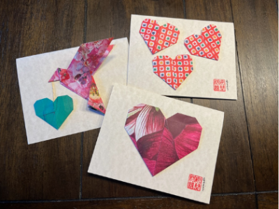 Origami Card Valentines